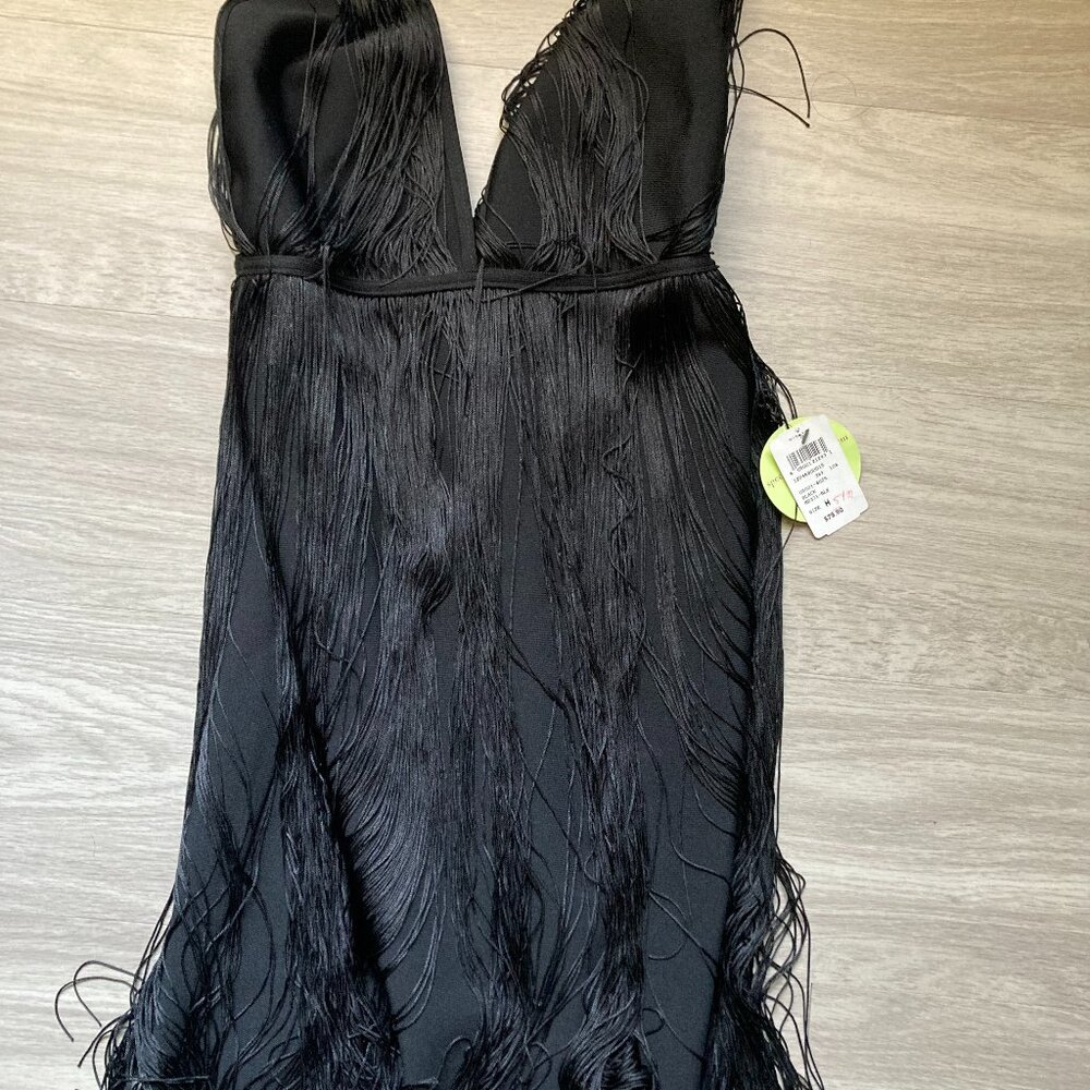 NWT Windsor special occasion fringe bodycon dress size medium